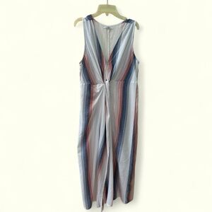 O'Neill Blue Gray Sleeveless V-neck Maxi Dress
